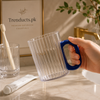 Transparent Bathroom Cup with Stylish Handle