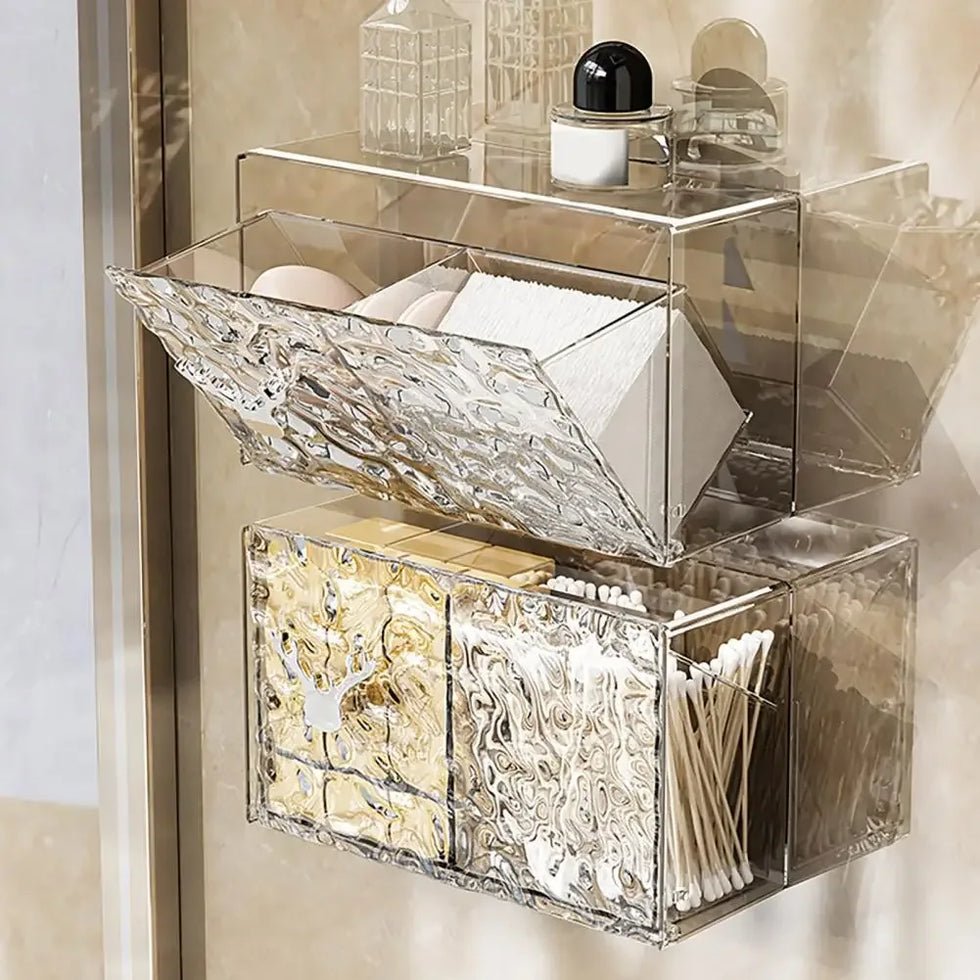 Cotton Pad Storage Container - Stylish & Durable