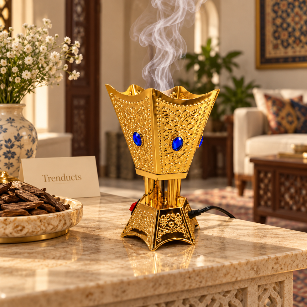 Electric Bakhoor & Incense Burner for Home Fragrance