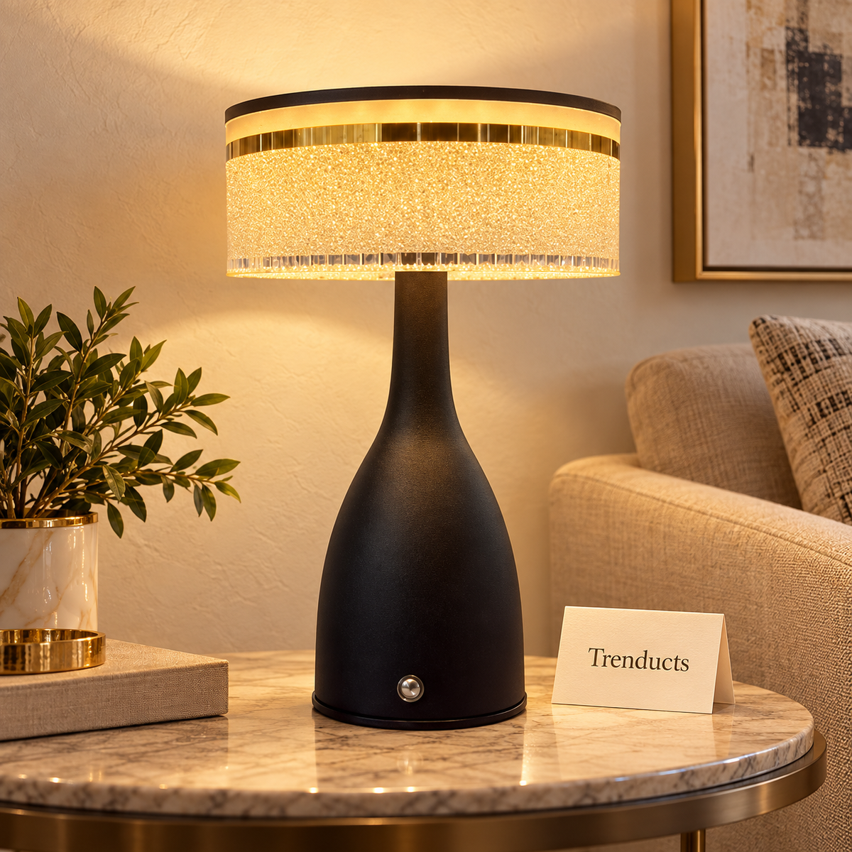 Black & Gold Luxury Decorative Table Lamp