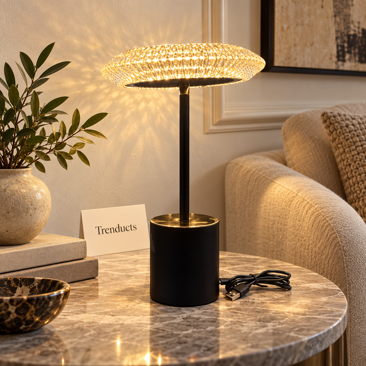 Modern Gold Accent Decorative Table Lamp