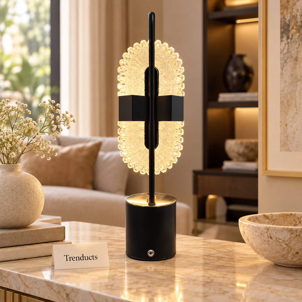 Modern Oval Ring Decorative Table Lamp