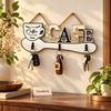 CAFE Letter Wall Key Hanger with Hooks