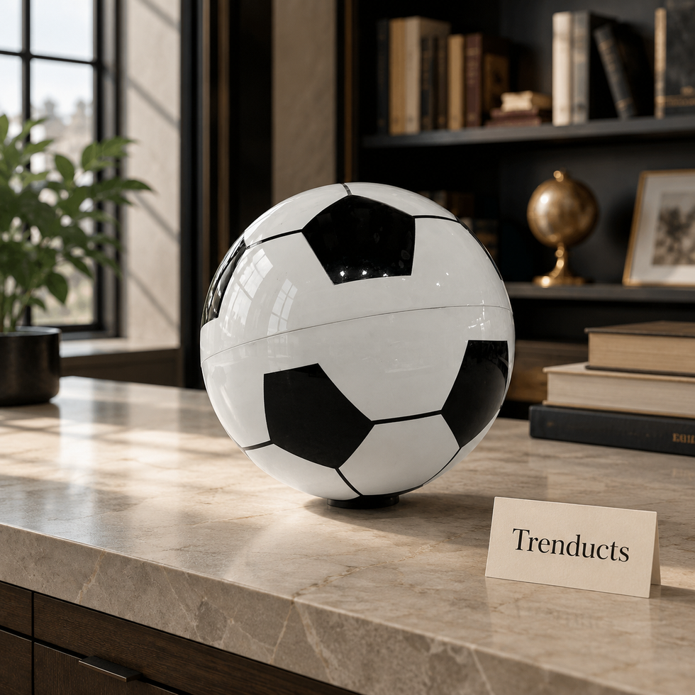 Football Design Rotating Decorative Globe