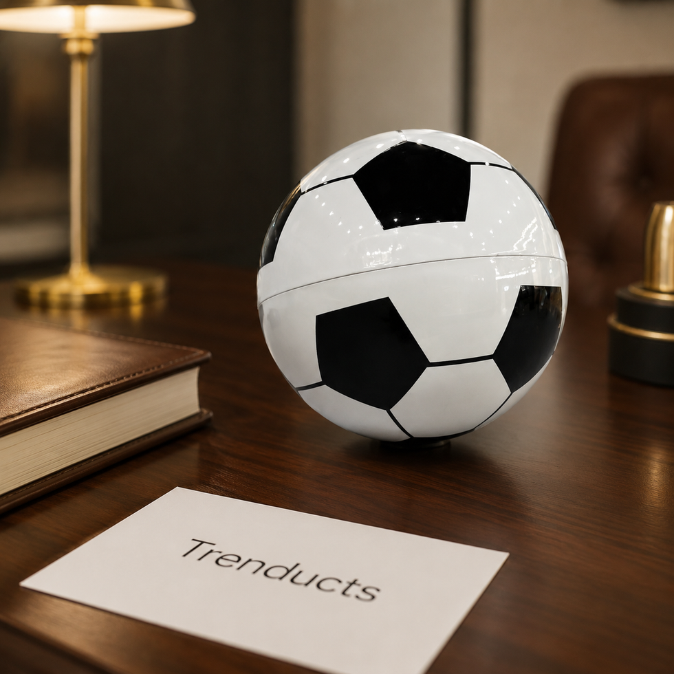 Football Design Rotating Decorative Globe