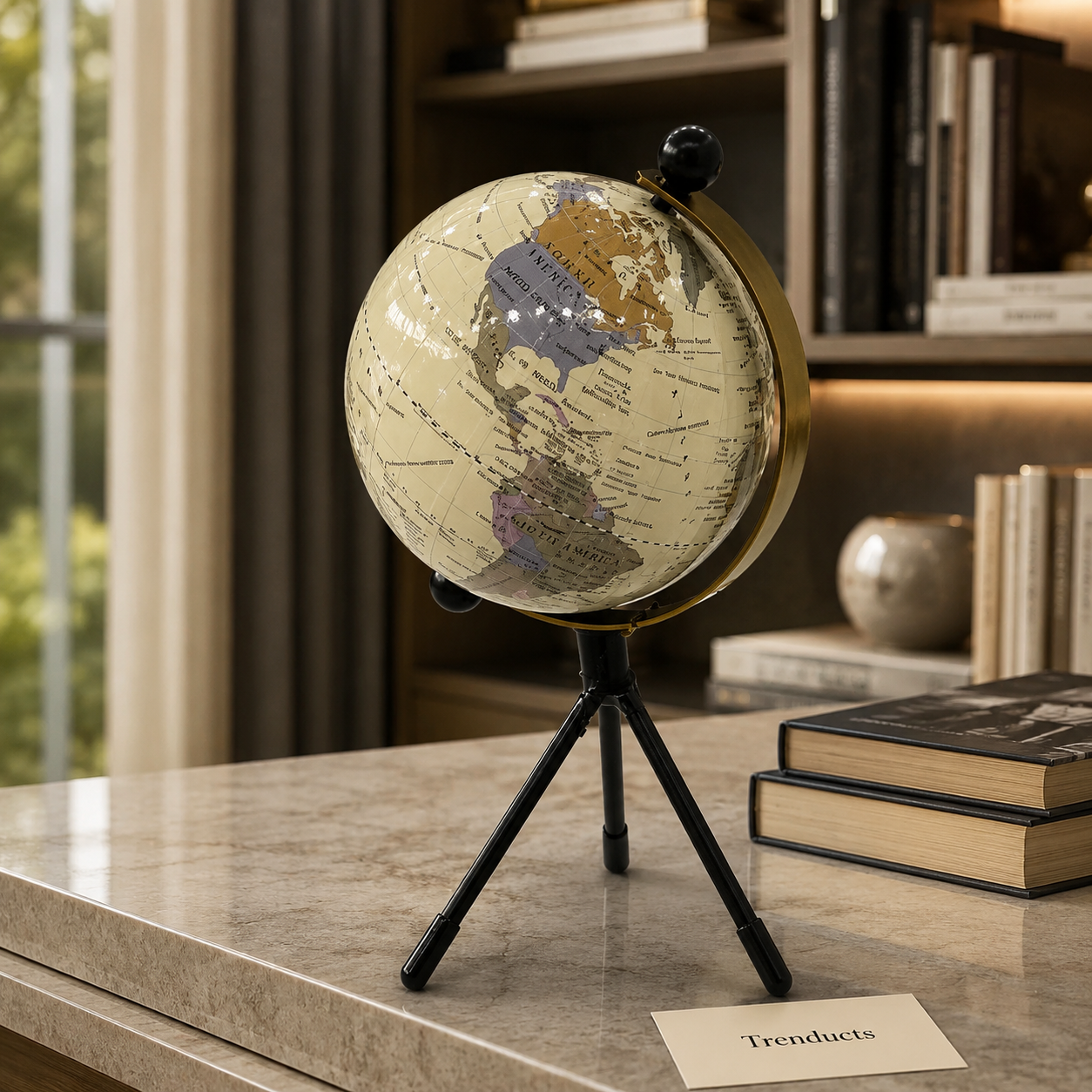 Antique Tripod World Globe