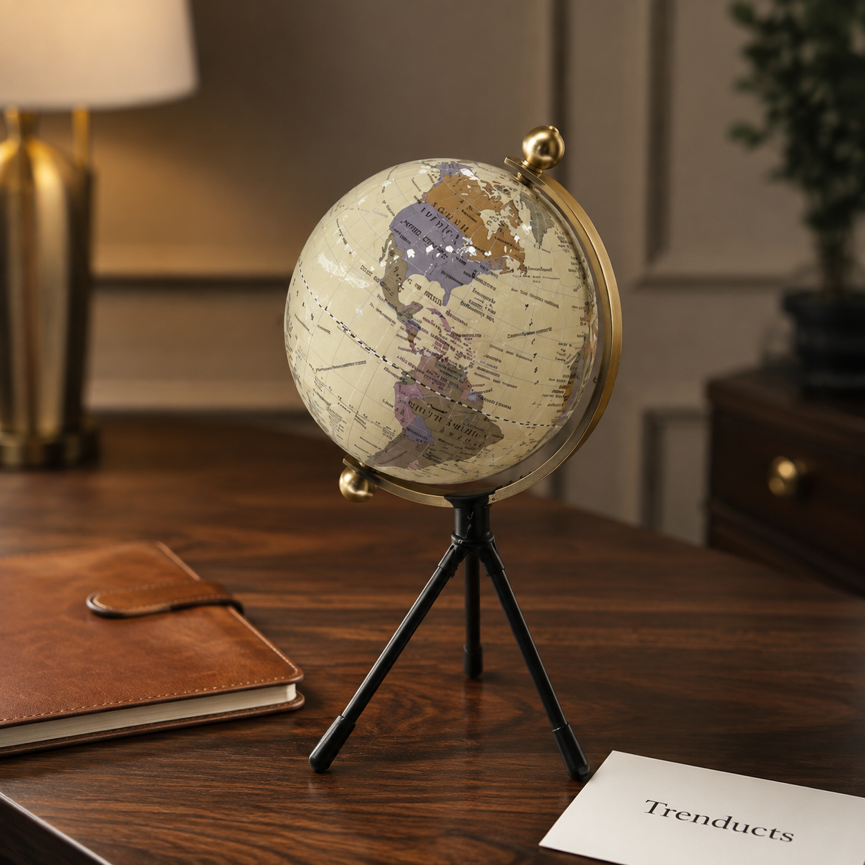 Antique Tripod World Globe