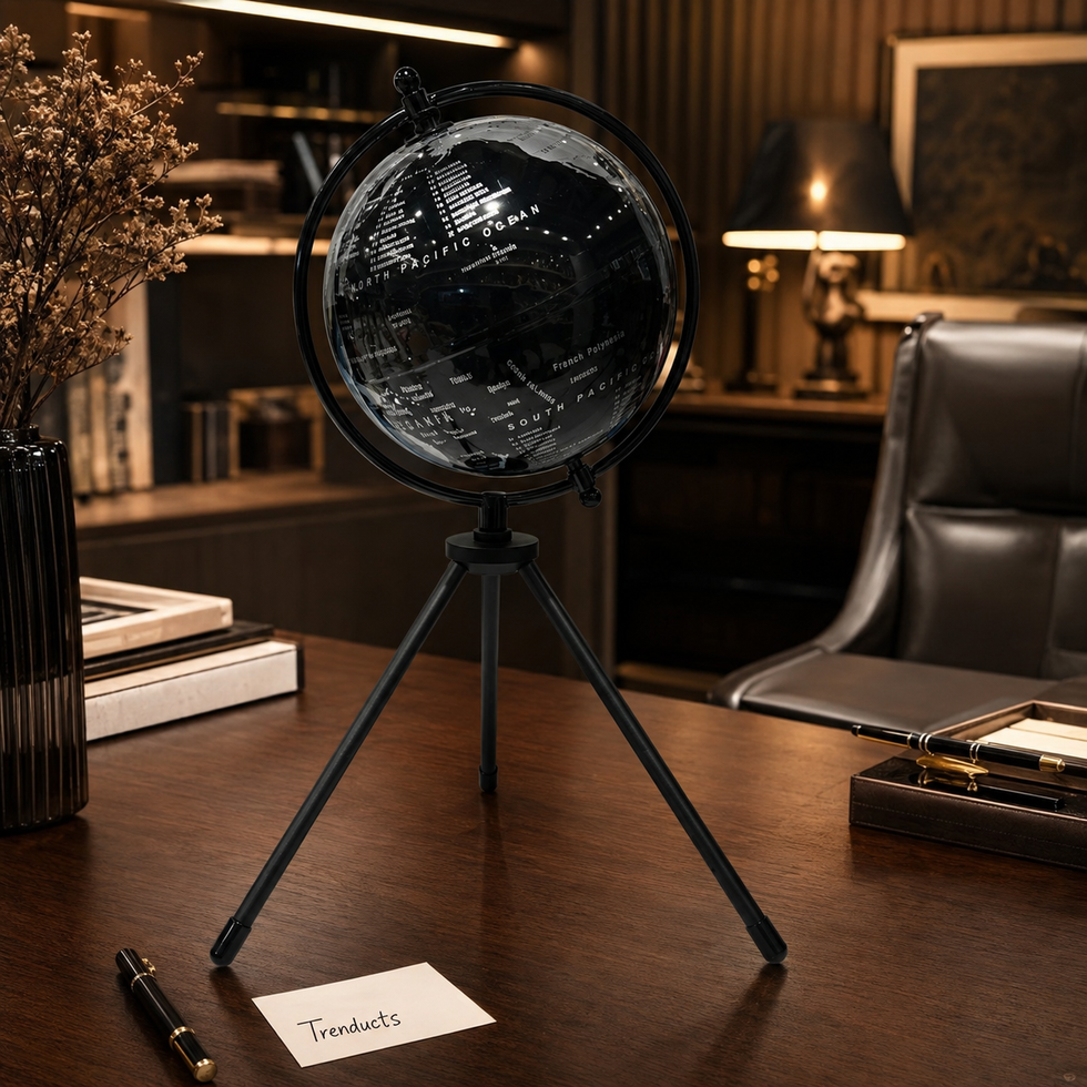 Black Tripod World Globe