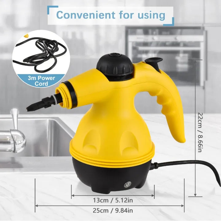 Multipurpose Handheld Steam Cleaner with Complete Accessory Set