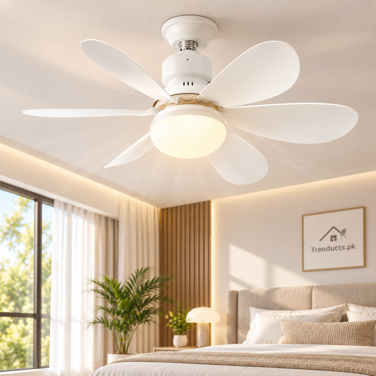 2-in-1 LED Ceiling Fan Light with Remote