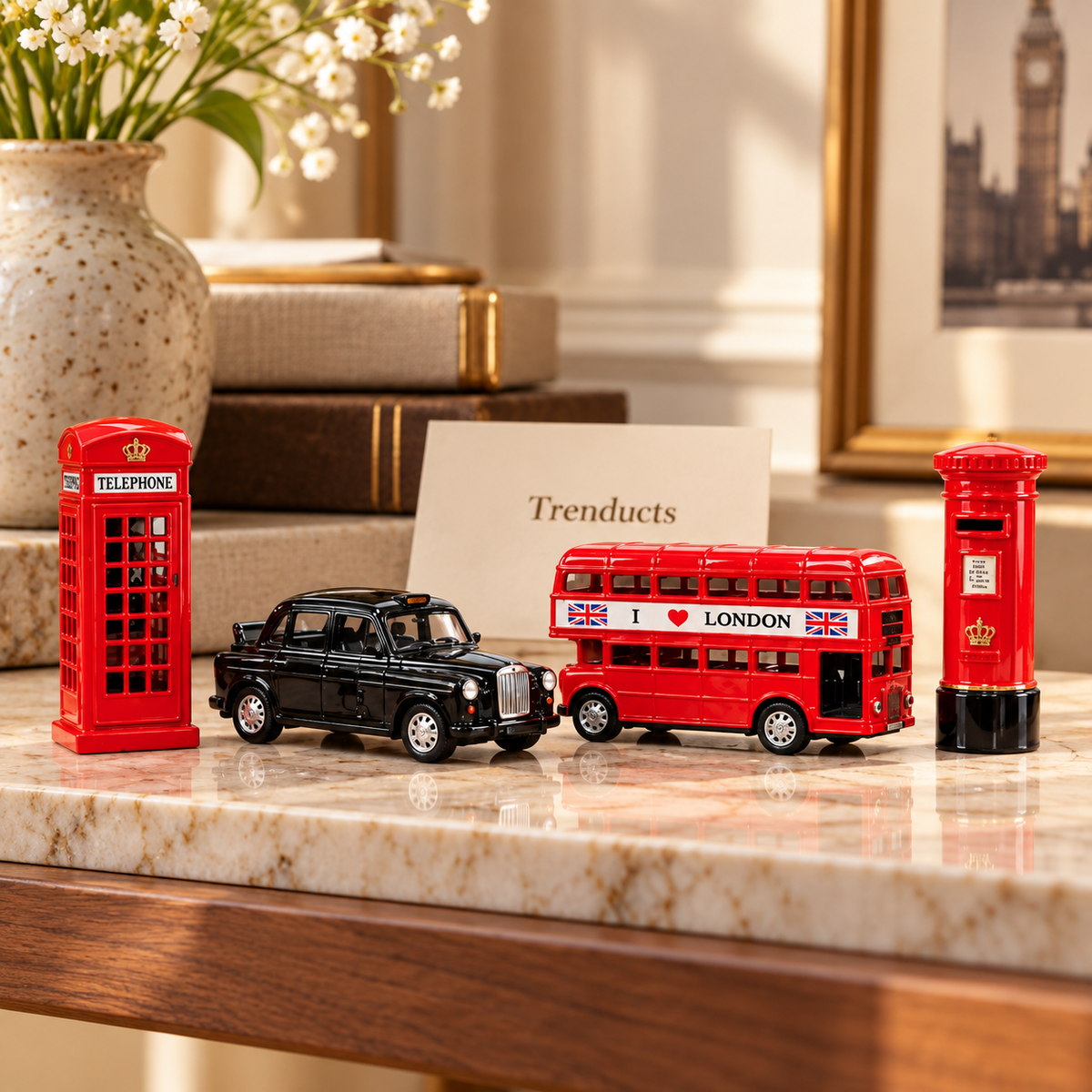 London Mini Landmark Metal Showpiece Set