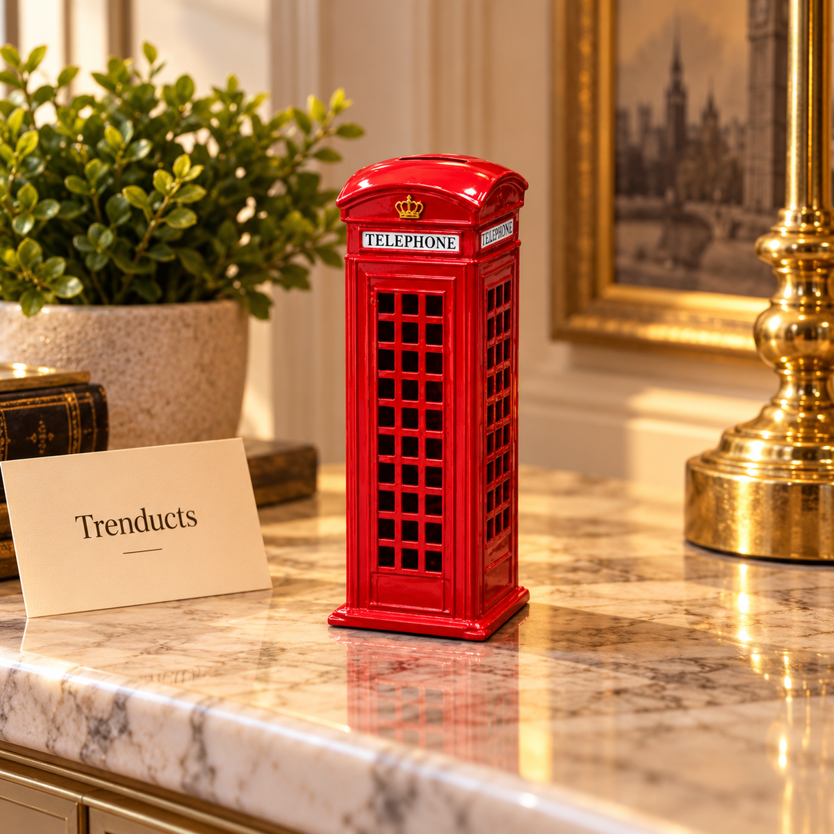 London Telephone Box Decorative Showpiece