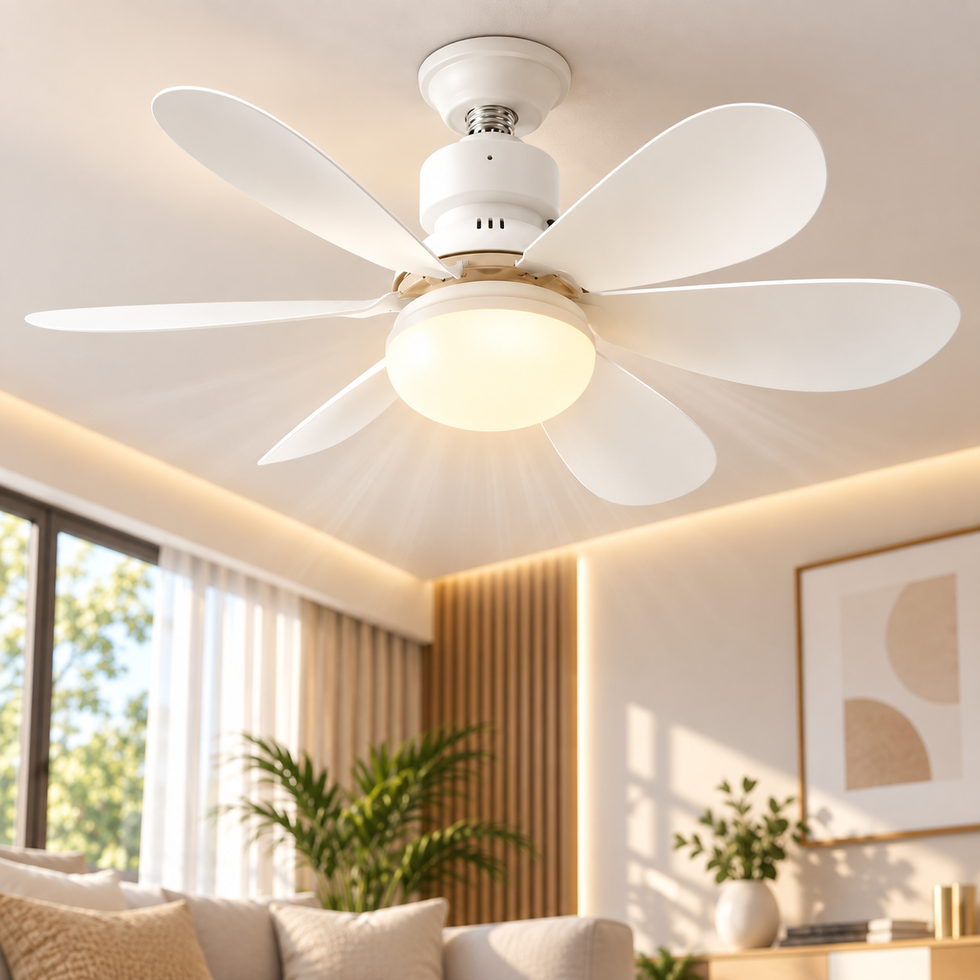 2-in-1 LED Ceiling Fan Light with Remote