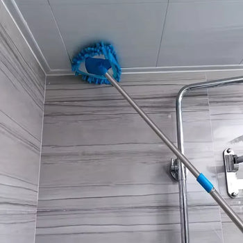 Triangle Wall Cleaning Mop with Cloth Cover - Clarify.pk