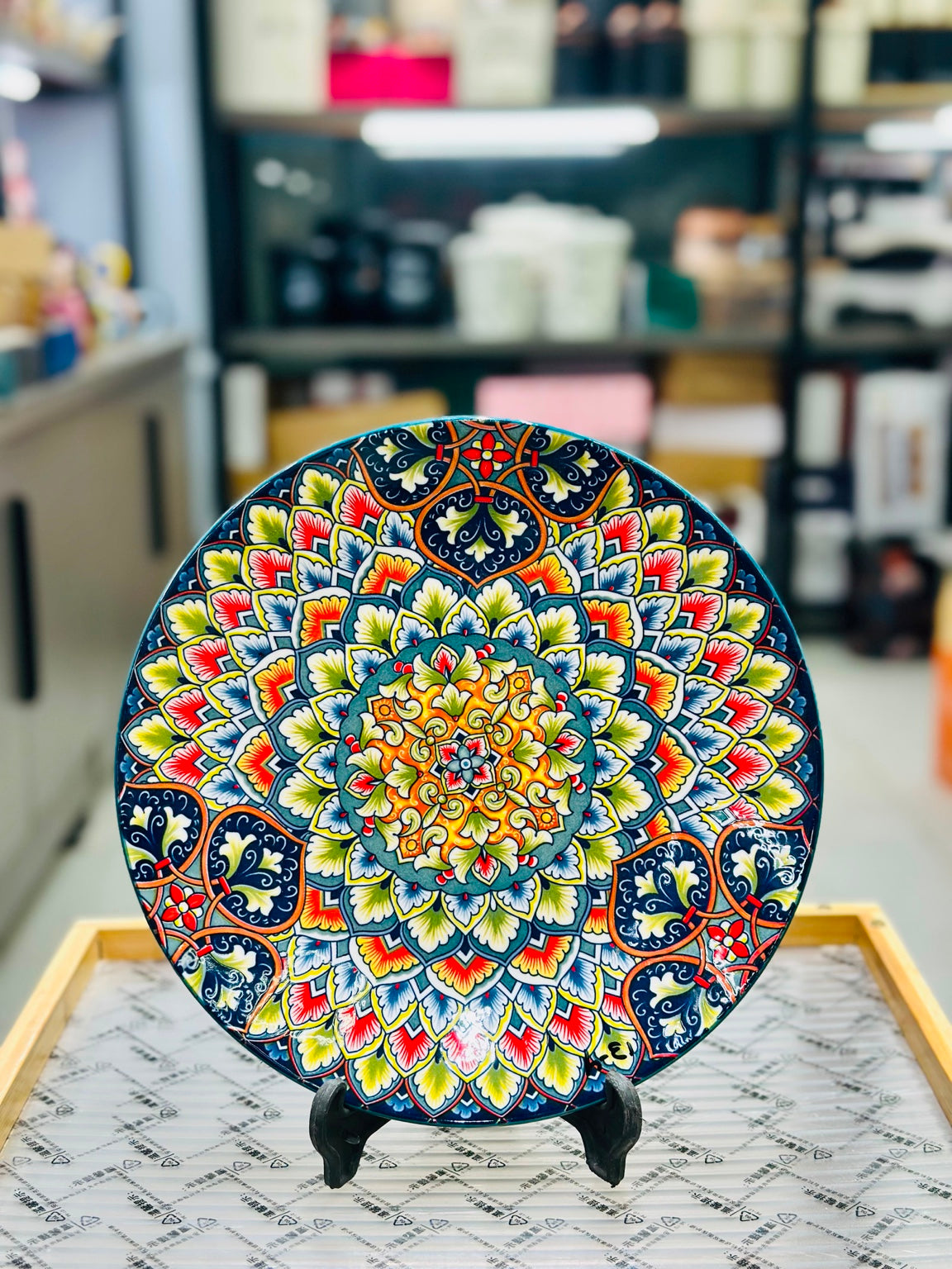 Turkish Retro Dinner Plate – 10 Inch