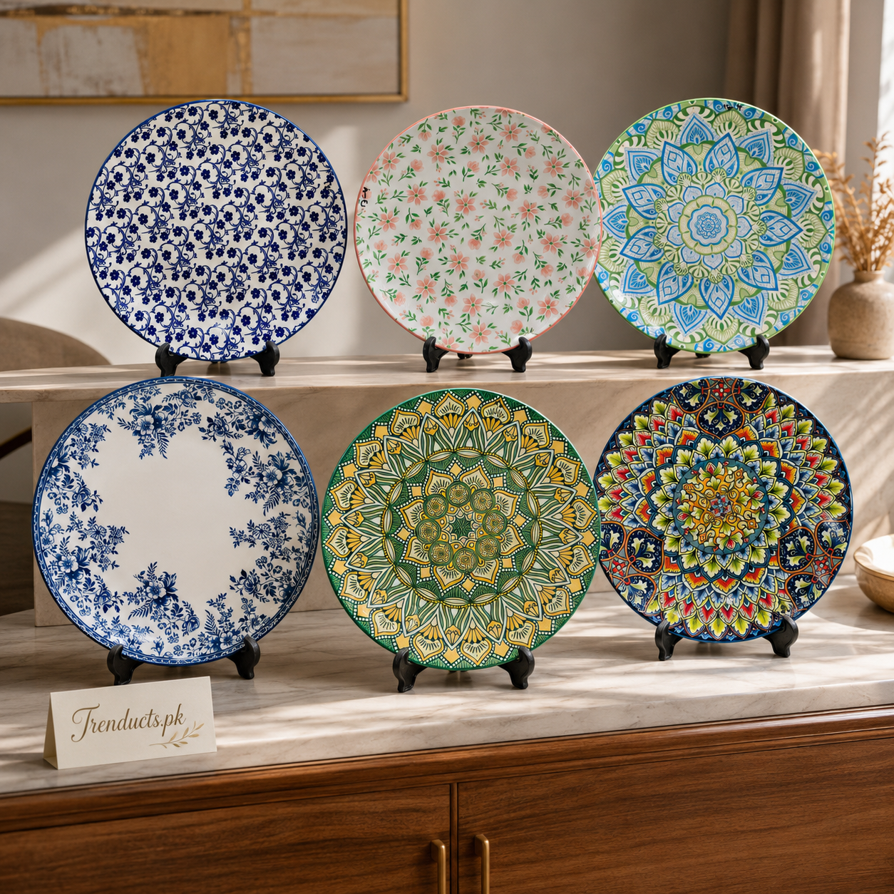 Turkish Retro Dinner Plate – 10 Inch