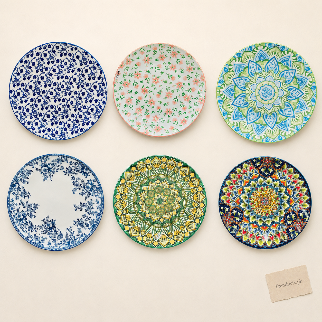 Turkish Retro Dinner Plate – 10 Inch