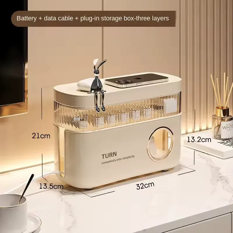 Cable Organizer Box for Desk with Stylish Design