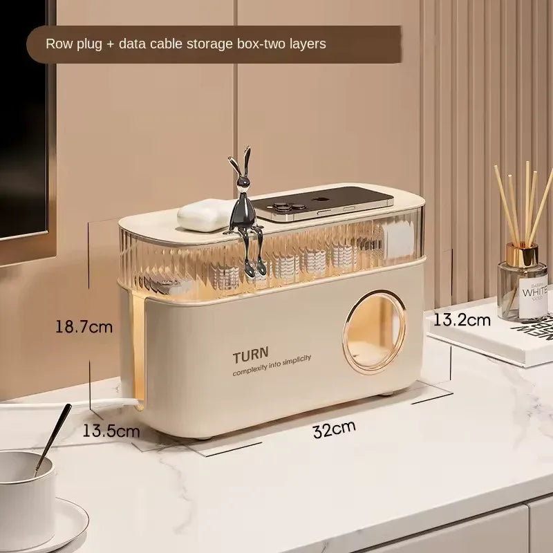 Cable Organizer Box for Desk with Stylish Design