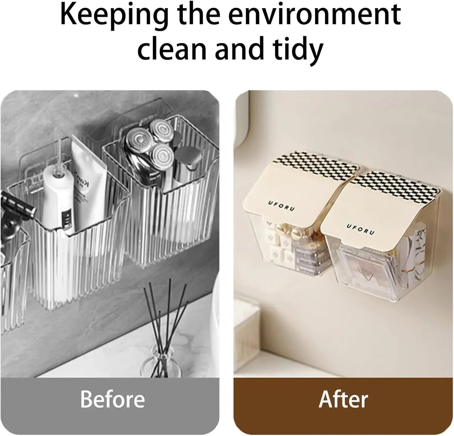 Wall Mounted Organizer for Cosmetics & Accessories - Clarify.pk