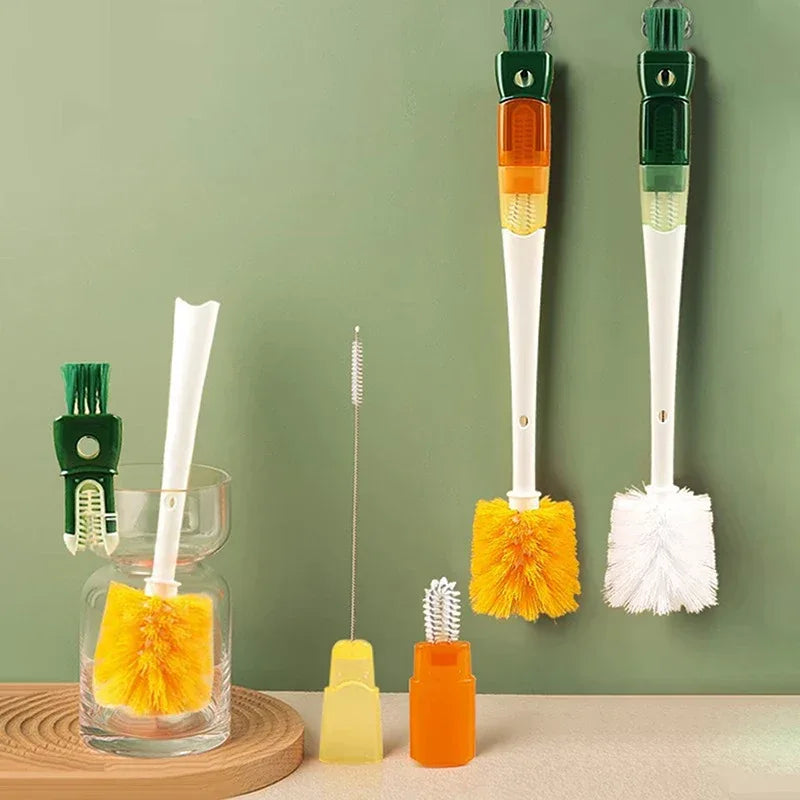 5 in 1 Bottle Cleaning Brush Kitchen Tool - Clarify.pk