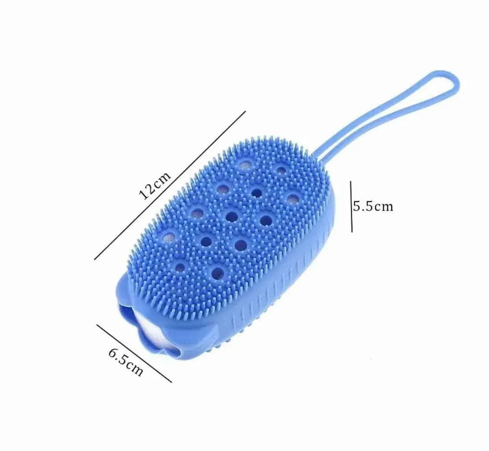 Silicone Double Sided Bubble Brush for Gentle Skin Cleansing