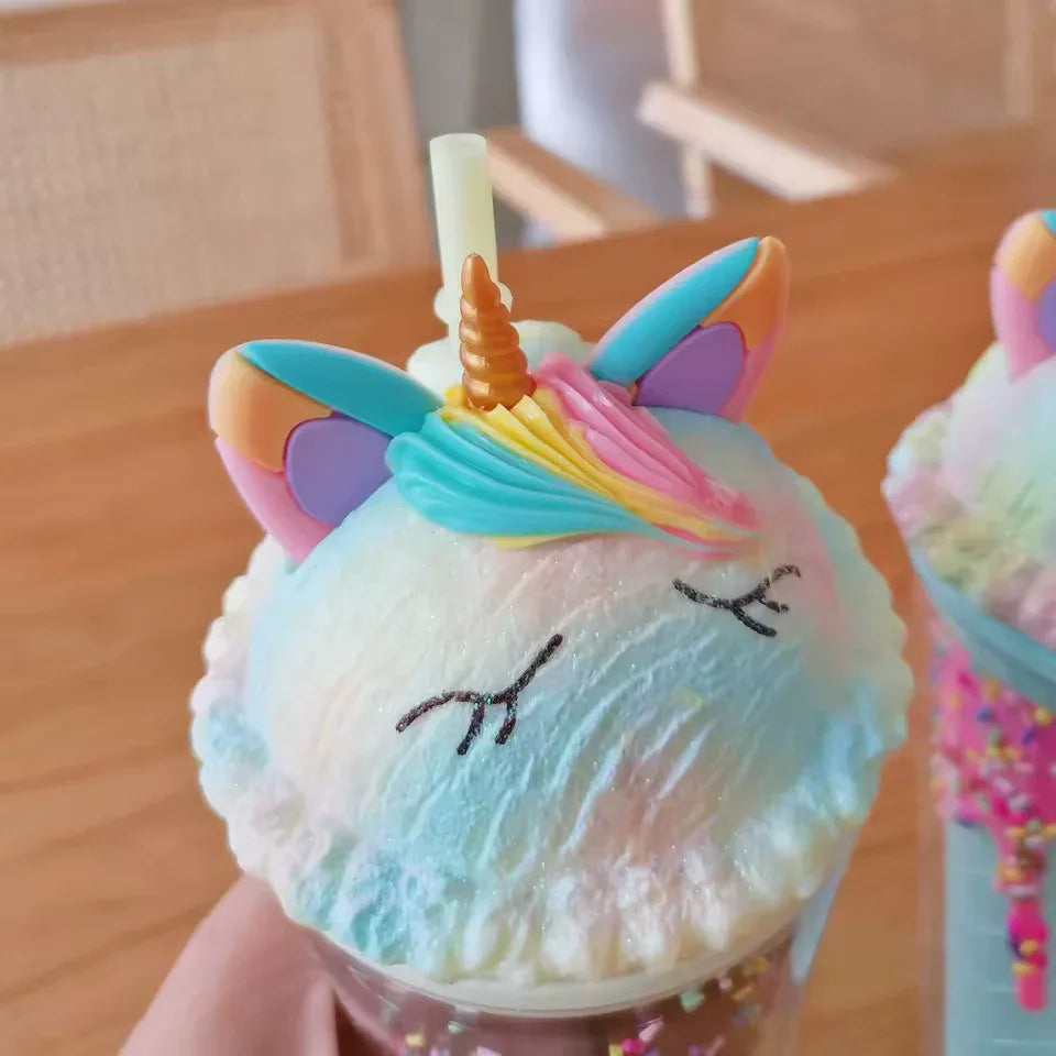 Unicorn Water Cup with Straw - Cute & Durable - Clarify.pk