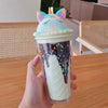Unicorn Water Cup with Straw - Cute & Durable - Clarify.pk