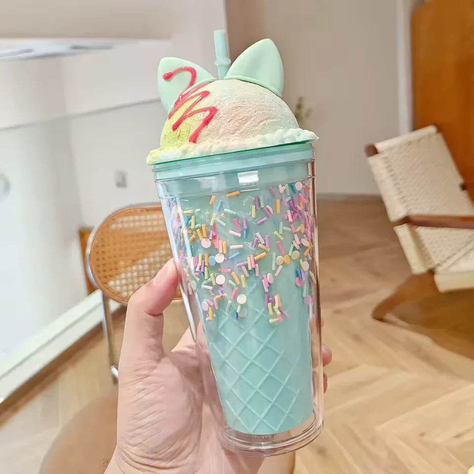 Unicorn Water Cup with Straw - Cute & Durable - Clarify.pk