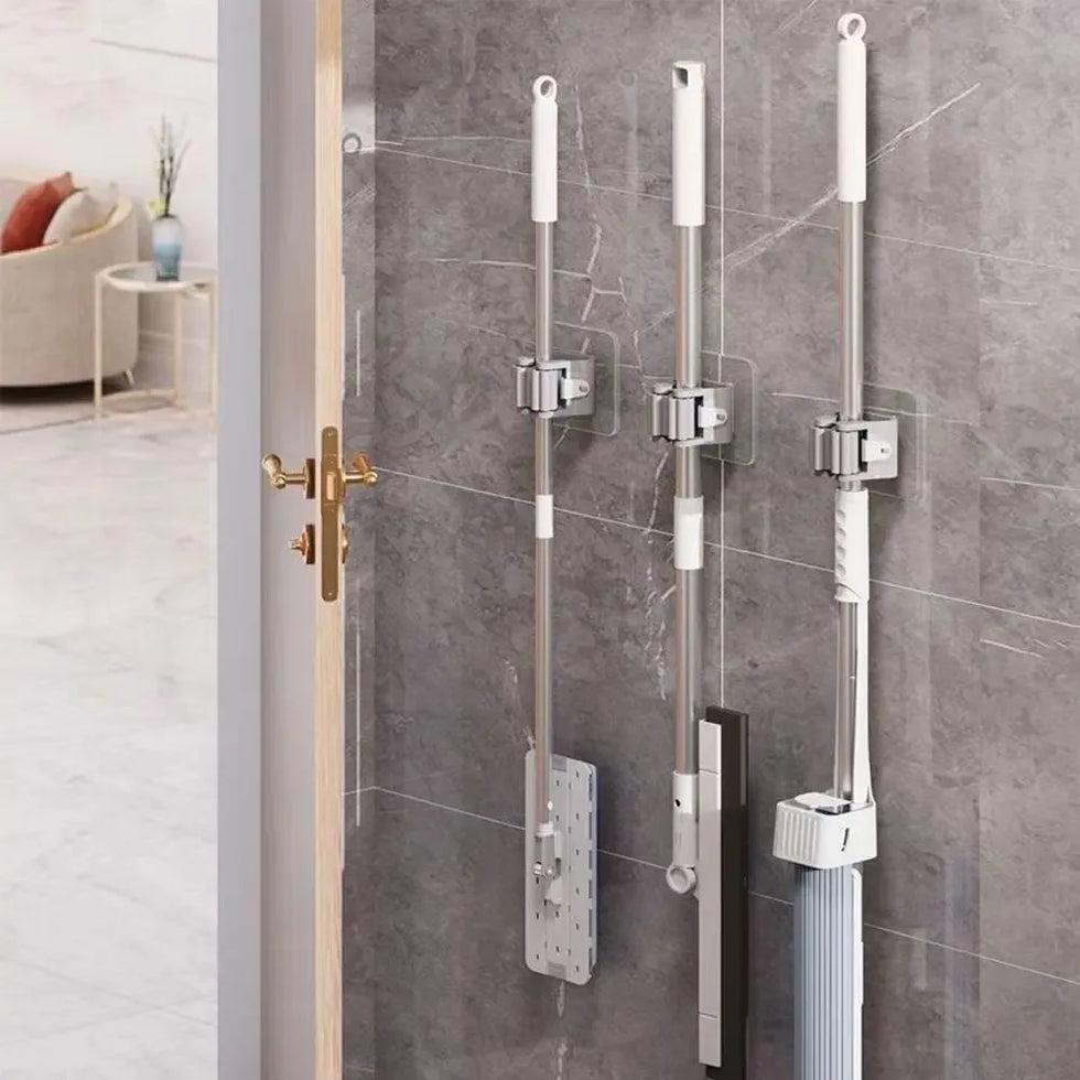 Broom Mop Wall Clips - Durable Storage Holders
