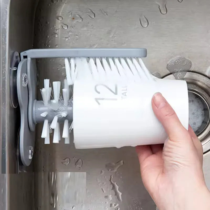 Sink Bottle Cleaning Brush with Wall Mount
