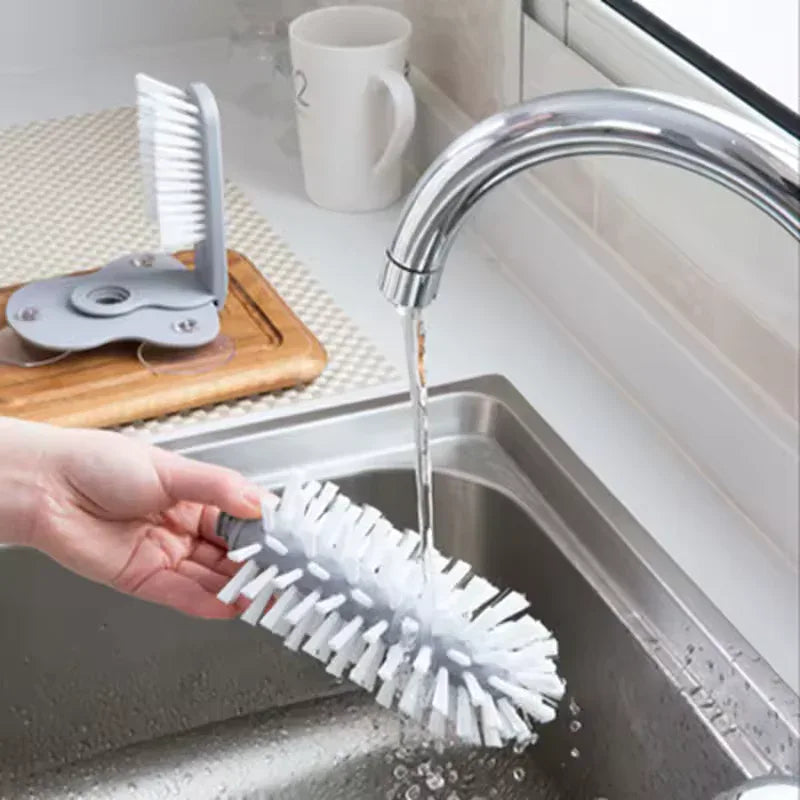 Sink Bottle Cleaning Brush with Wall Mount - Clarify.pk