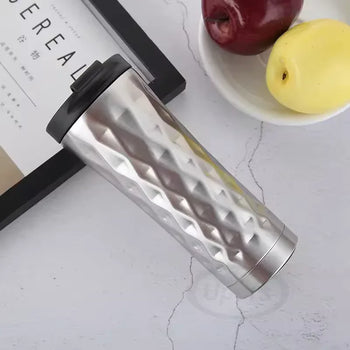 500ml Insulated Travel Mug Stainless Steel - Clarify.pk