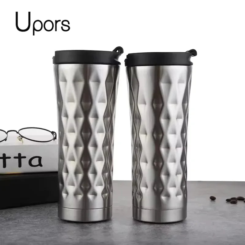 500ml Insulated Travel Mug Stainless Steel - Clarify.pk