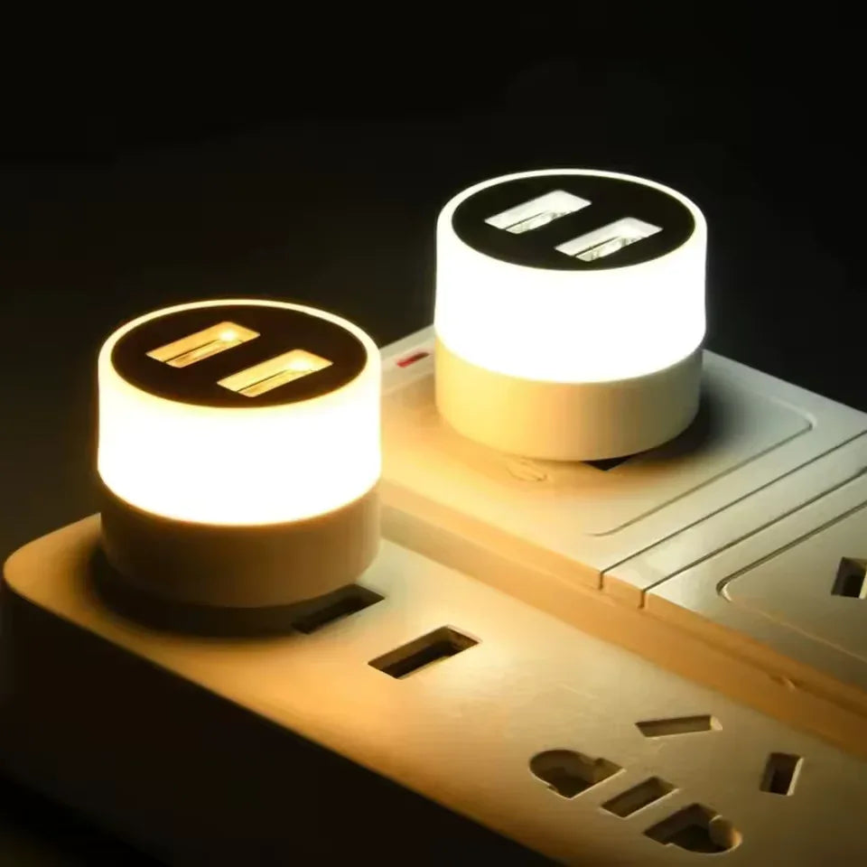 Portable Mini Night Light with USB Charger - Clarify.pk