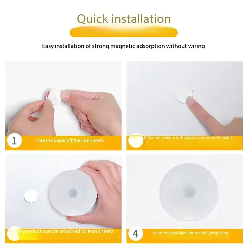 USB Rechargeable Closet Lamp with Soft Glow - Clarify.pk