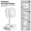 USB Rechargeable Mini Fan with LED Light - Clarify.pk