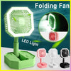 USB Rechargeable Mini Fan with LED Light - Clarify.pk