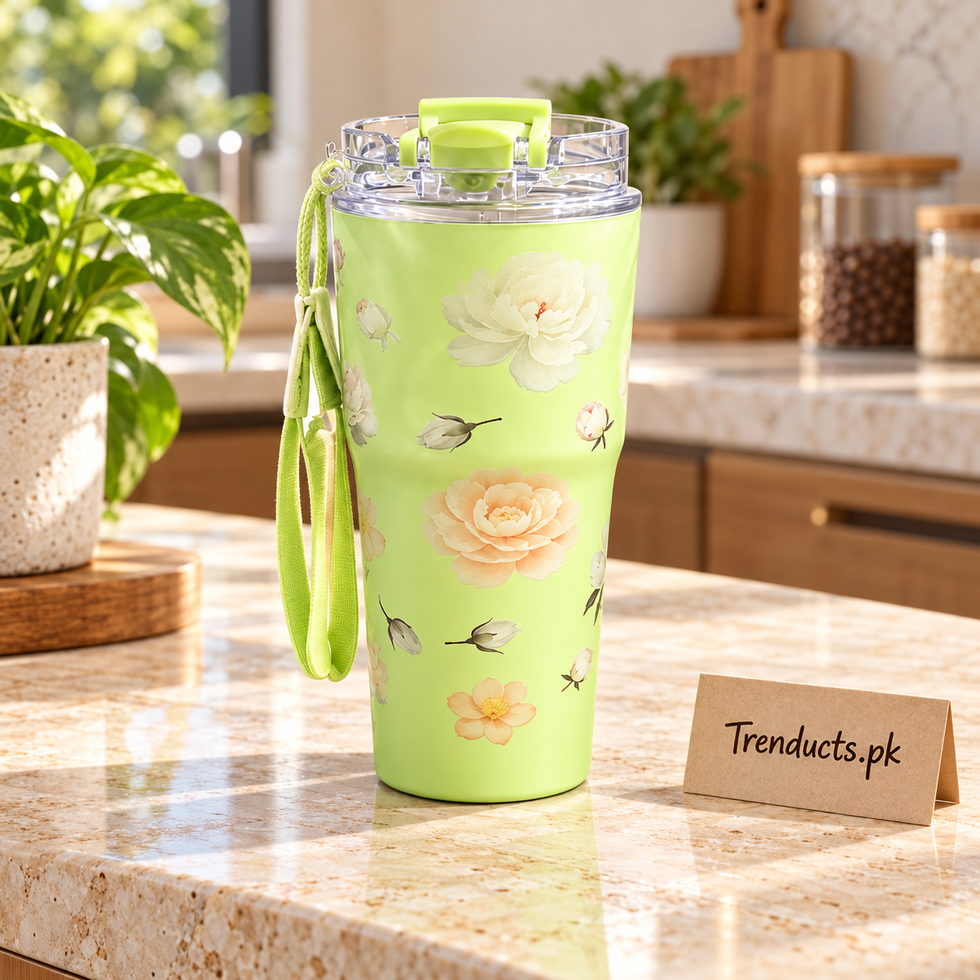 UYLEE 600ml Floral Coffee Cup