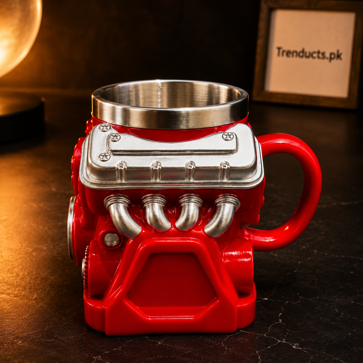 450ml V8 Engine Mug with Sculpted Details