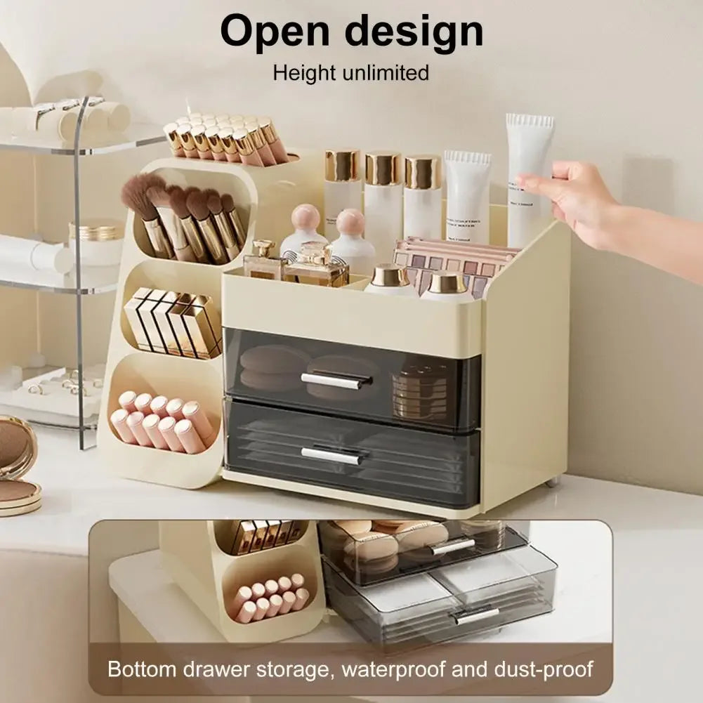 Vanity Storage Box Large Capacity Makeup Organizer - Clarify.pk