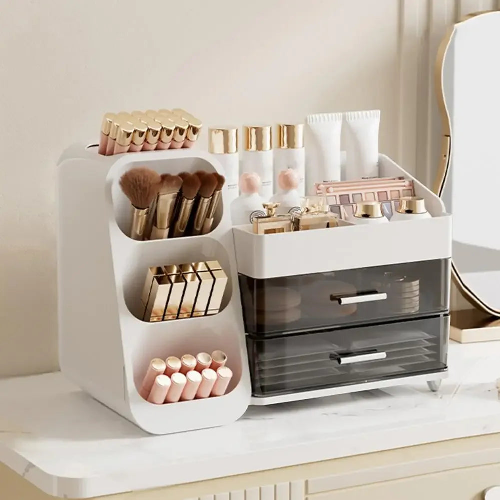 Vanity Storage Box Large Capacity Makeup Organizer - Clarify.pk