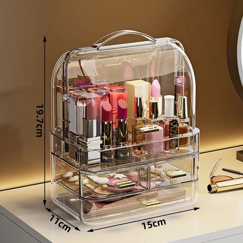 Acrylic Organizer with Reinforced Shelving and Precision Storage Dividers