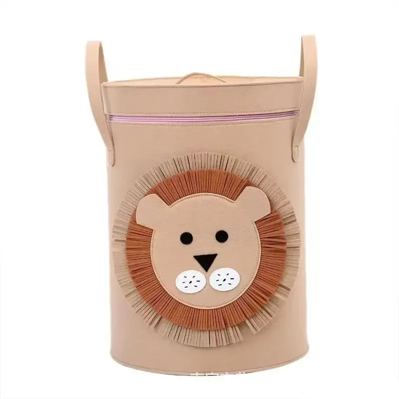 Cartoon Guardian Storage Vault - Large Capacity Foldable Organizer with Lid