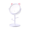 Adorable Cat-Shaped 360° Rotating Tabletop Makeup Mirror
