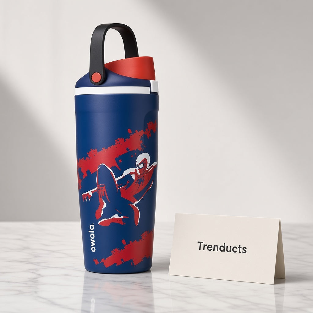 Marvel Spider-Man Steel Water Bottle with Carry Loop
