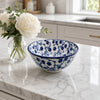 Danny Home Ceramic Bowl - Blue and White Floral Print