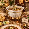 Brilliant Deep Round Casserole with Stand