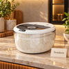 Round Acrylic Rice Box with Lid - Kitchen Storage