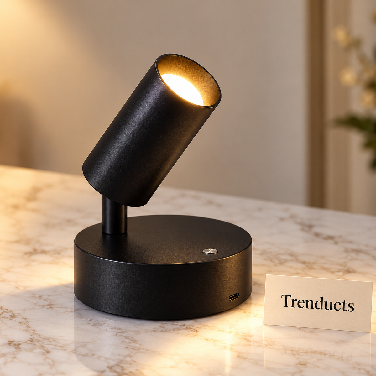 Cordless Wall Light - Rechargeable Touch Spotlight